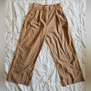 Abercrombie & Fitch Linen Wide Leg Pants